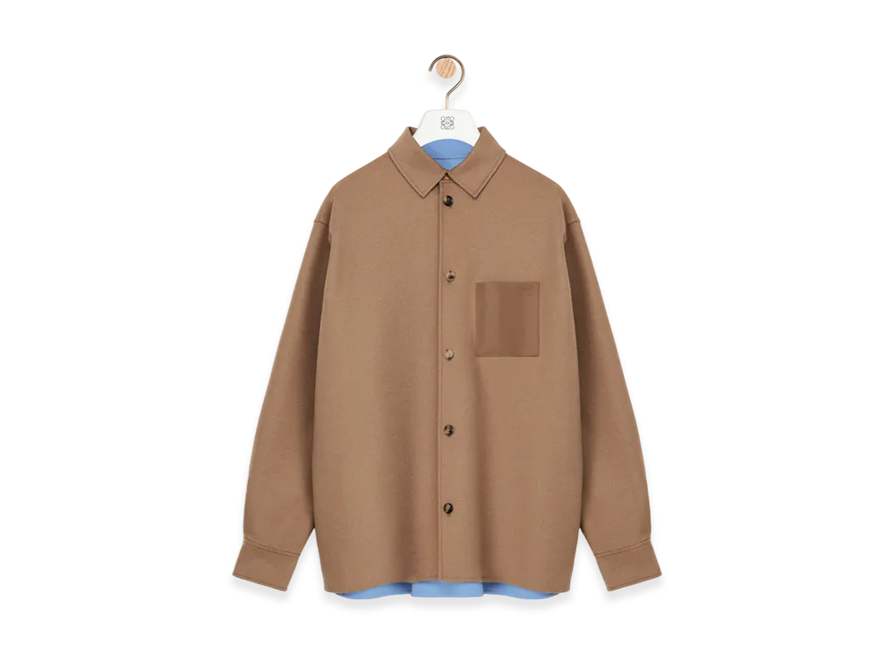 LOEWE Overshirt "Camel/Blue"