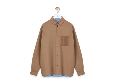 LOEWE Overshirt "Camel/Blue"