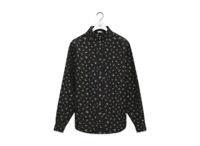 LOEWE Men's Shirt in Cotton Blend "Black/Pink/Green"