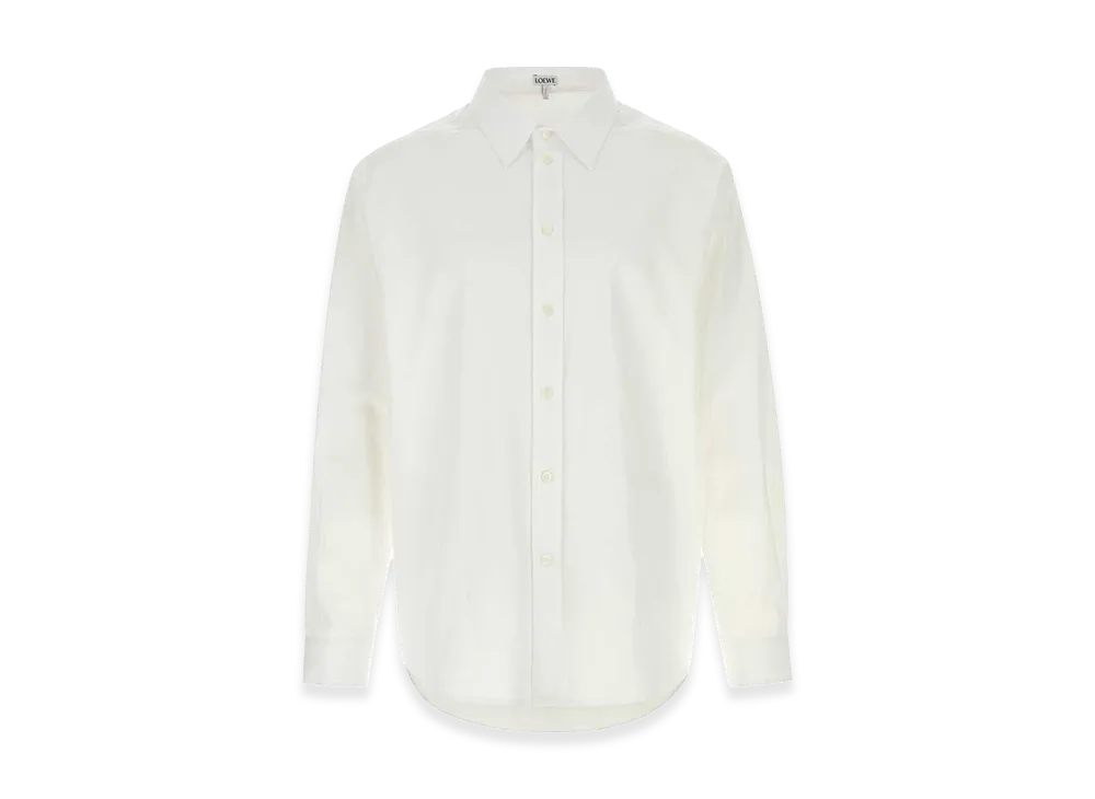 LOEWE White Poplin Shirt "White"