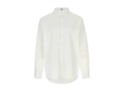 LOEWE White Poplin Shirt "White"