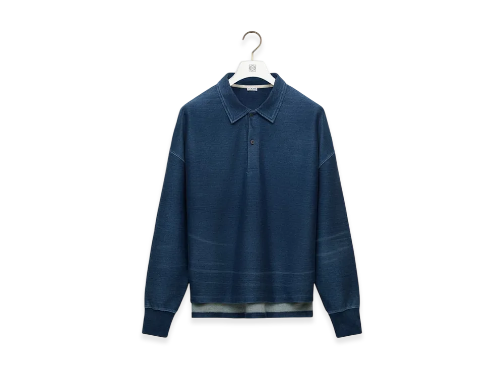 LOEWE Polo Sweatshirt "Indigo Blue"