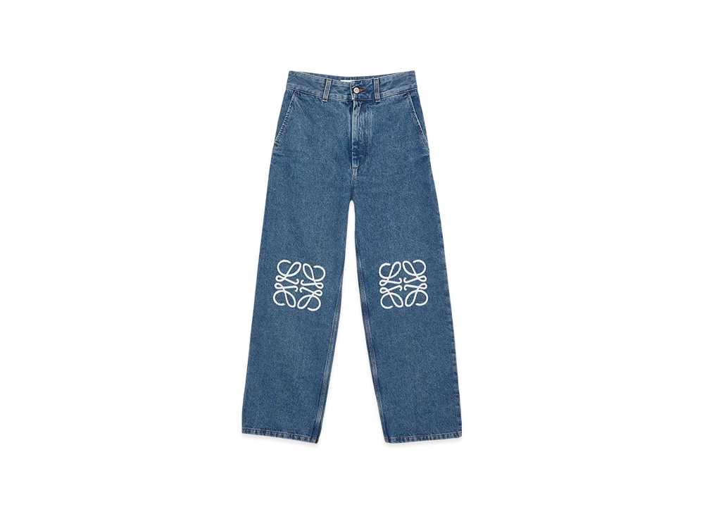 LOEWE Anagram baggy jeans "Mid Blue Denim"