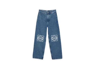 LOEWE Anagram baggy jeans "Mid Blue Denim"