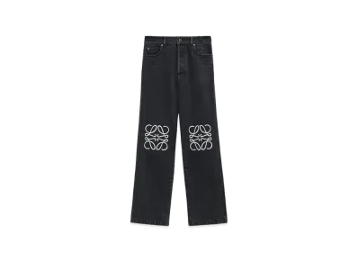 LOEWE Anagram Baggy Jeans in Denim "Black"