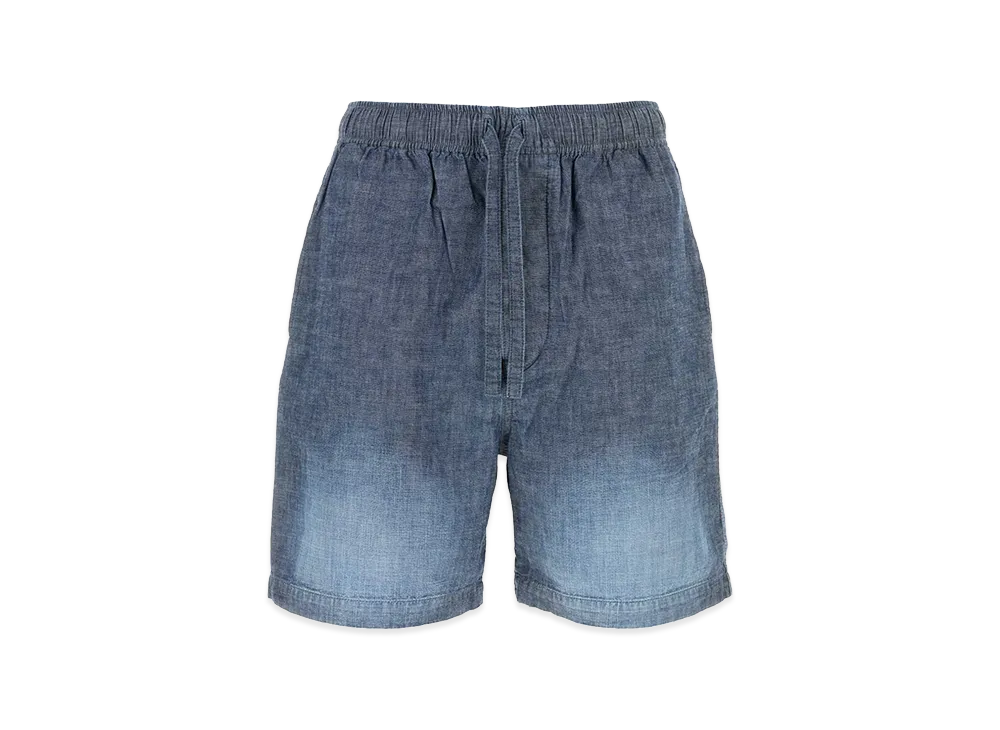 LOEWE Denim Blue Chambray Bermuda Shorts "Light Blue"