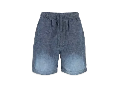 LOEWE Denim Blue Chambray Bermuda Shorts "Light Blue"