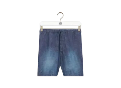 LOEWE Shorts "Washed Blue"