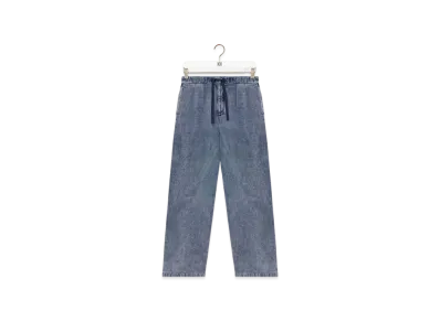 LOEWE Drawstring Trousers "Grey Blue"