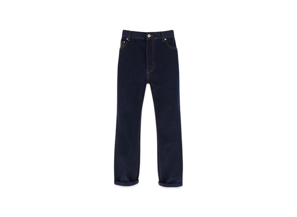 LOEWE Fisherman Turn-Up Jeans In Denim "Indigo"
