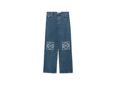 LOEWE Anagram baggy jeans "Mid Blue Denim"