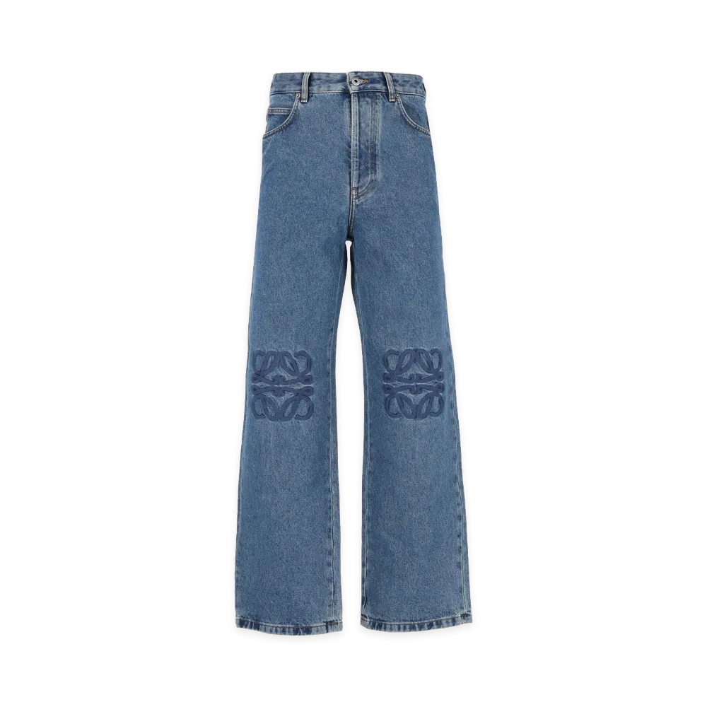 LOEWE Anagram Baggy Denim Jeans "Blue"