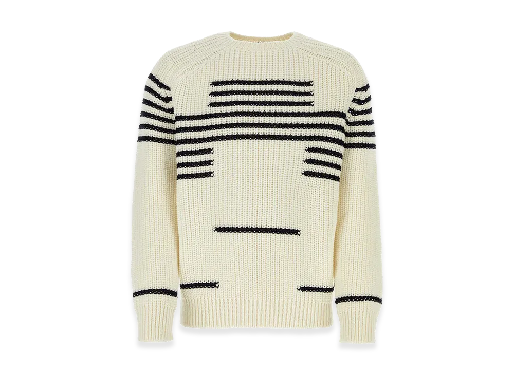 LOEWE Ivory Wool Blend Sweater "White"