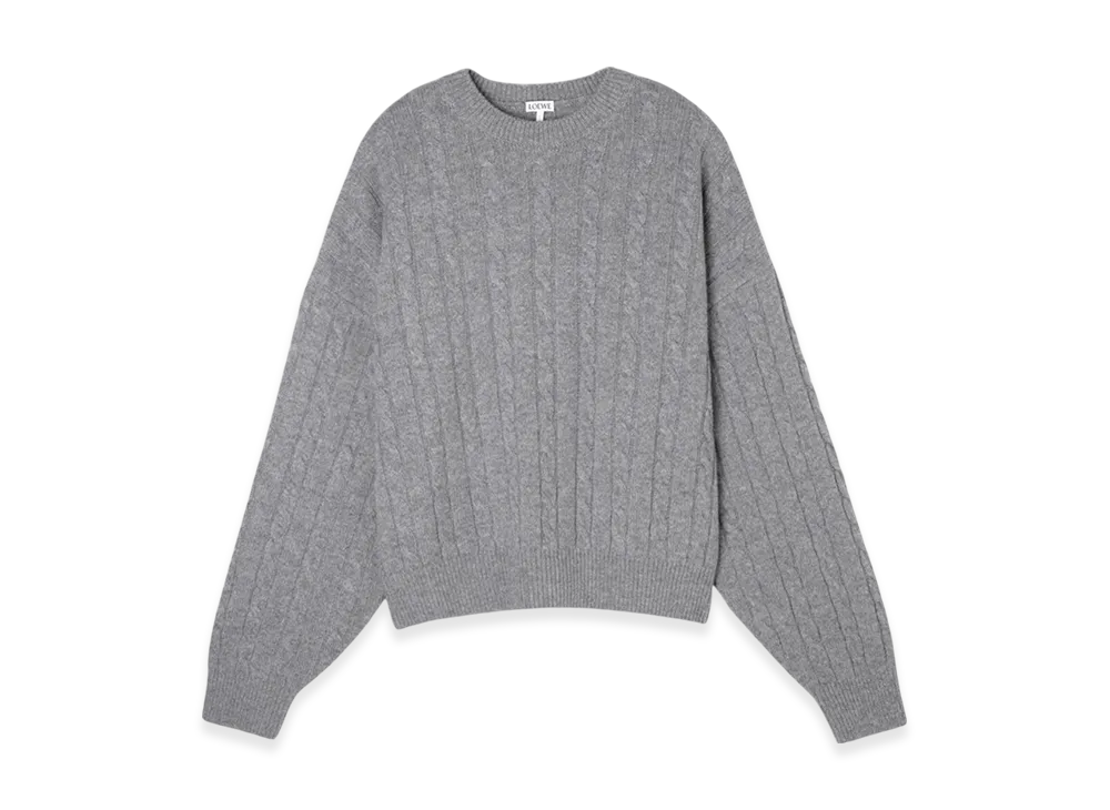 LOEWE Wool Sweater "Grey Melange"