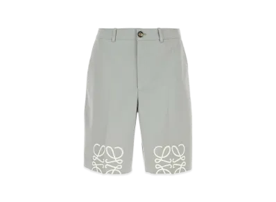 LOEWE Grey Twill Bermuda Shorts "Grey"