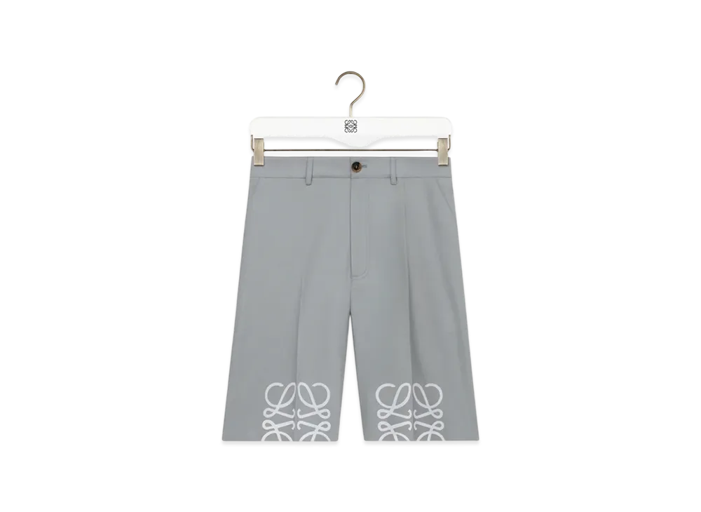LOEWE Anagram Shorts "Light Grey"