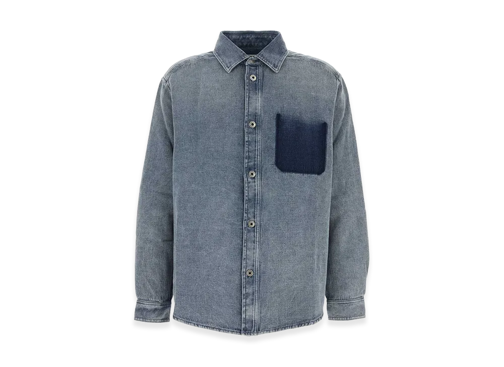 LOEWE Cotton Blend Oversize Shirt "Blue"