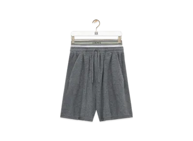 LOEWE Shorts "Grey Melange/White"