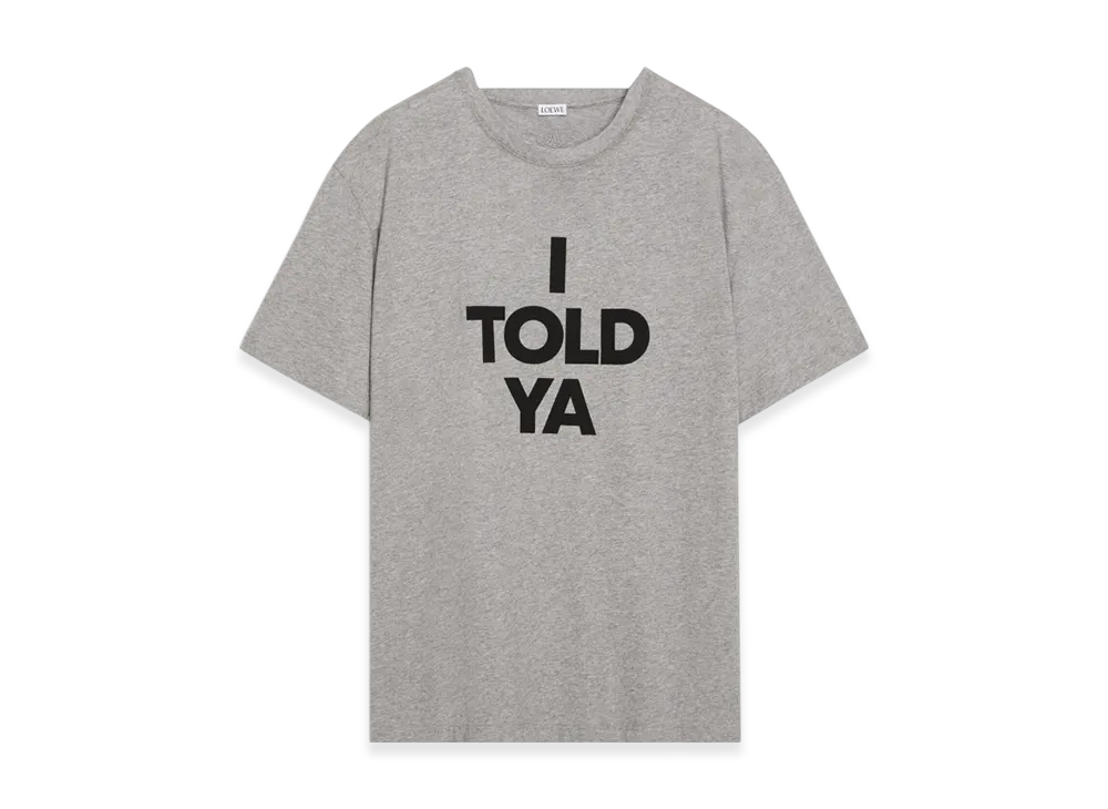 LOEWE Rleax Fit T-Shirt Cotton "Grey Melange"