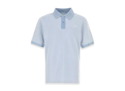 LOEWE Powder Piquet Polo Shirt "Light Blue"
