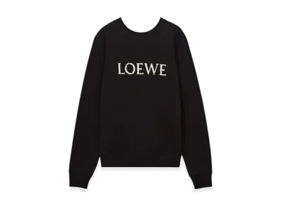LOEWE Regular Fit Sweatshirt in Cotton "Black"