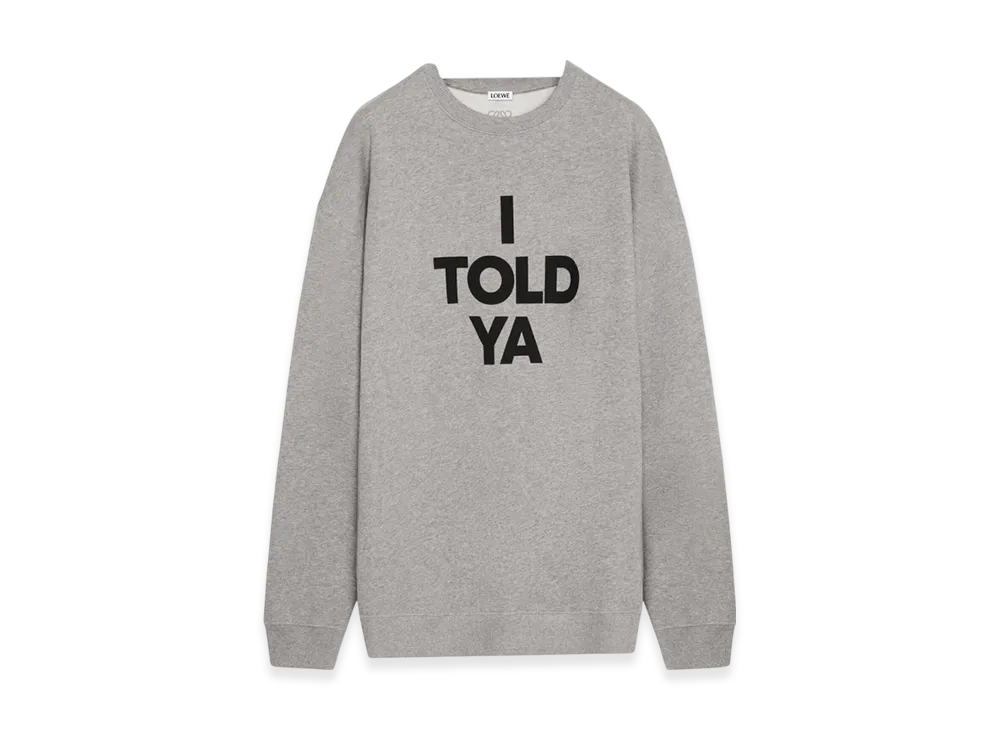 LOEWE Rleax Fit Sweatshirt Cotton "Grey Melange"