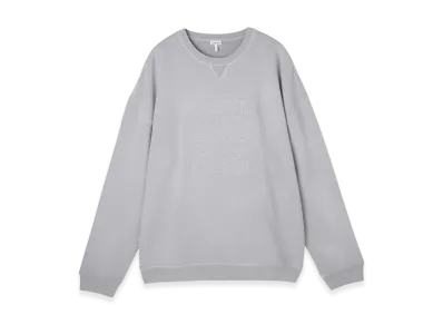 LOEWE Men's Relaxed Fit Sweatshirt "Light Grey"