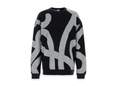 LOEWE Embroidered Wool Blend Sweatshirt "Printed"