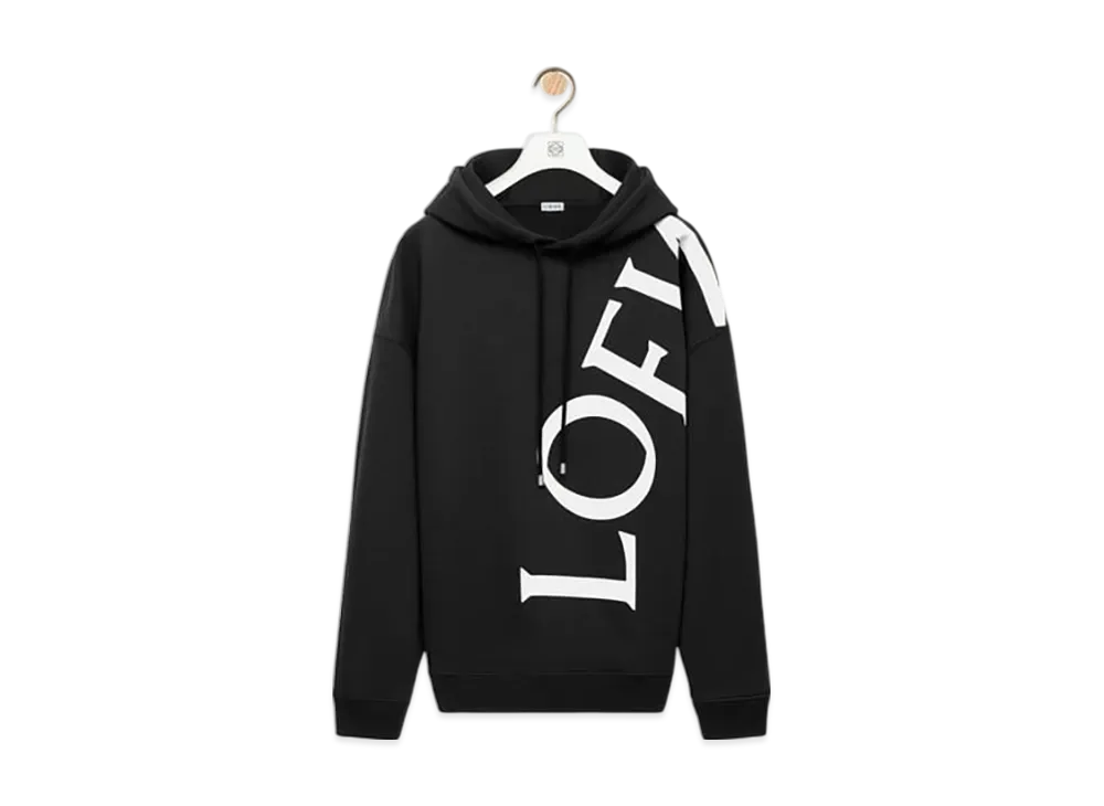 ロゴがお洒落【 LOEWE】リラックスフィット フーディーコットン リラックスフィット フーディー（コットン） ブラウン - LOEWE
