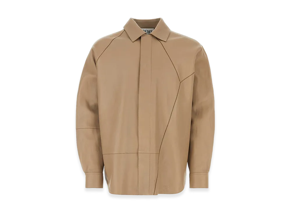 LOEWE Leather Shirt "Grey"