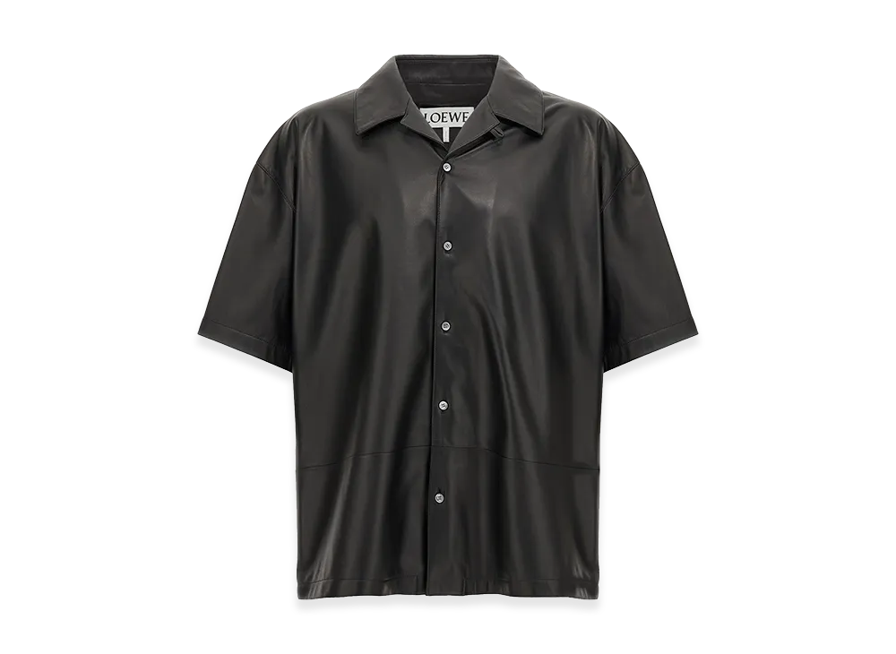 LOEWE Nappa Leather Shirt "Black"