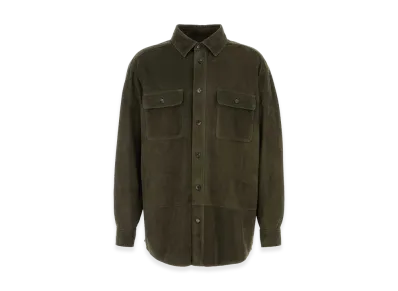 LOEWE Suede Shirt "Khaki"