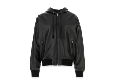 LOEWE Black Denim Bomber Jacket "Black"