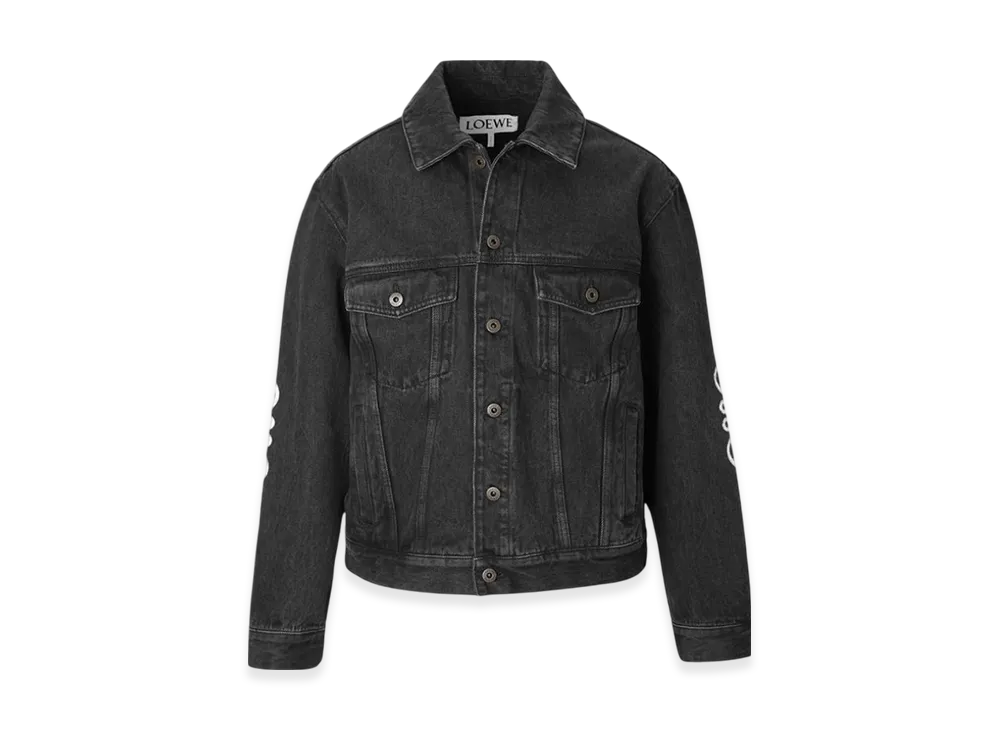LOEWE Anagram Jacket in Cotton "Black"