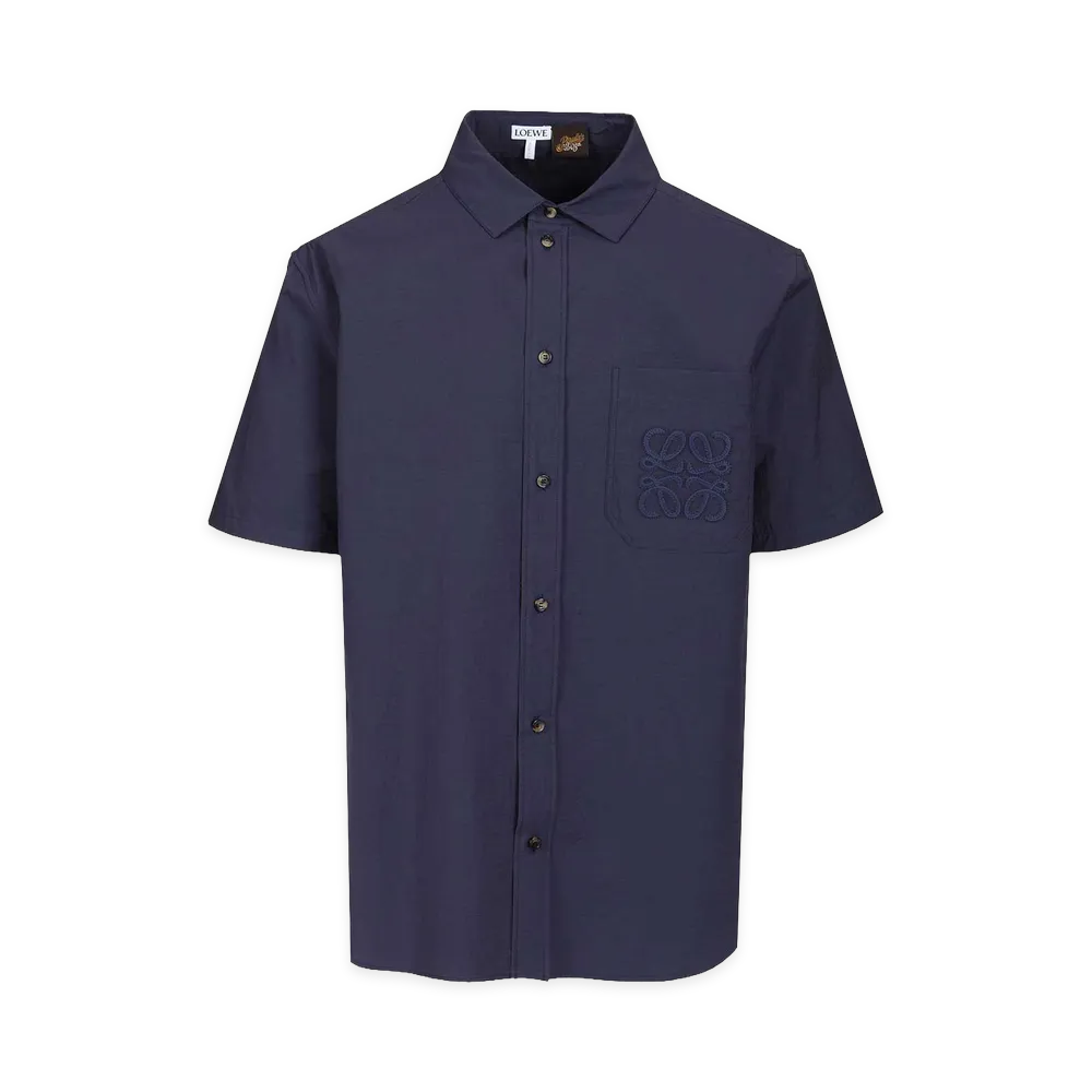 LOEWE Short-Sleeved Shirt "Navy"