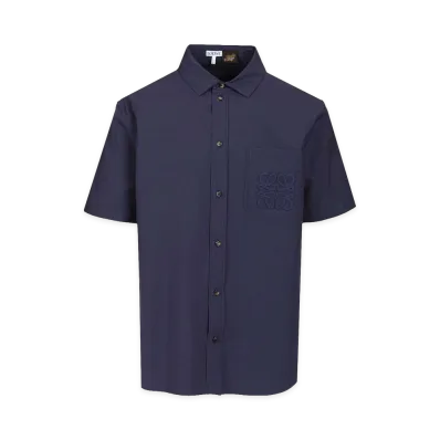 LOEWE Short-Sleeved Shirt "Navy"