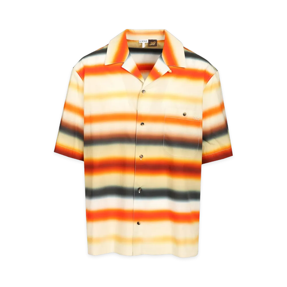 LOEWE Short-Sleeved Cotton Shirt "Multicolor"