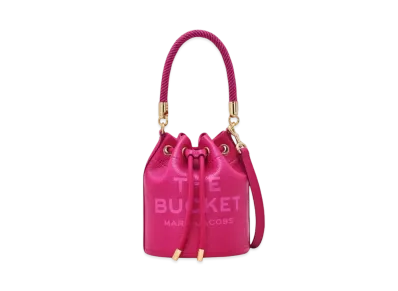 Marc Jacobs The Leather Bucket Bag "Lipstick Pink"