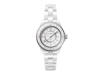 CHANEL J12 Ceramic 33mm Pink Blush Limited Edition of 1200 pieces "White"