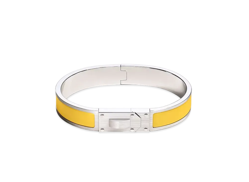 Hermes Kelly Men Bracelet "Jaune de Naples Mat"