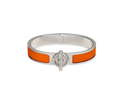 Hermes Clic Glenan Bracelet "Orange Mat/Palladium"