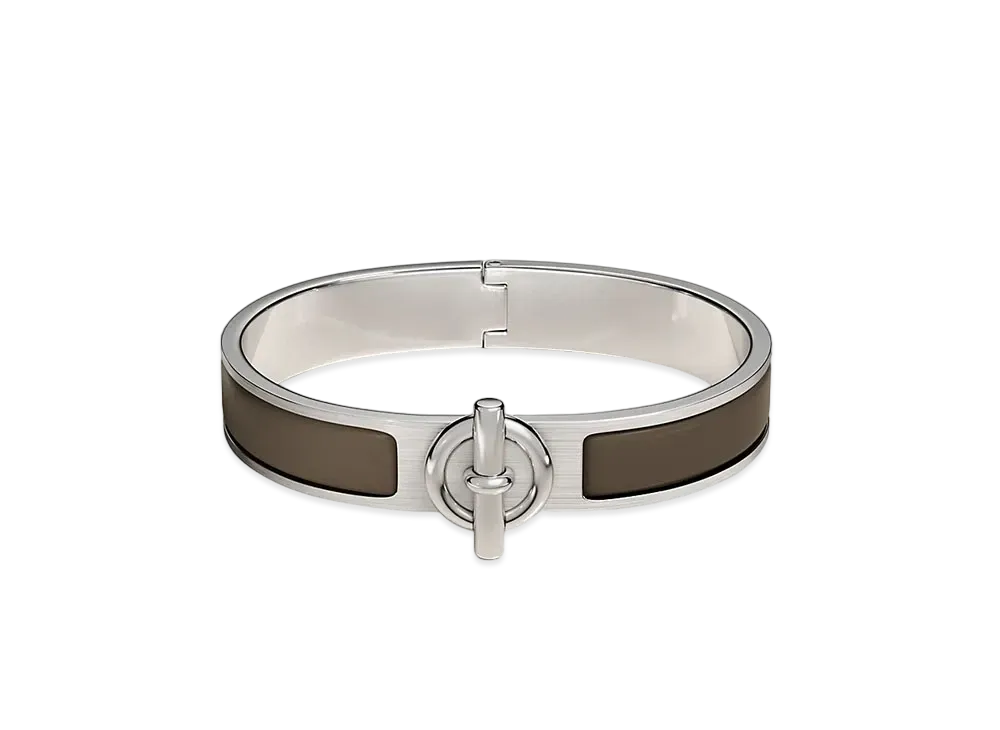 Hermes Clic Glenan Bracelet "Etain Mat/Palladium"