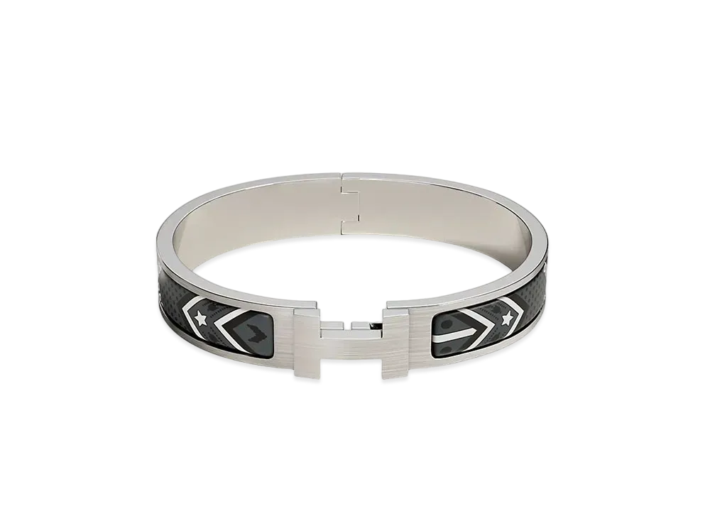 Hermes Clic HH Bandana Bracelet "Grand Classique/Palladium"