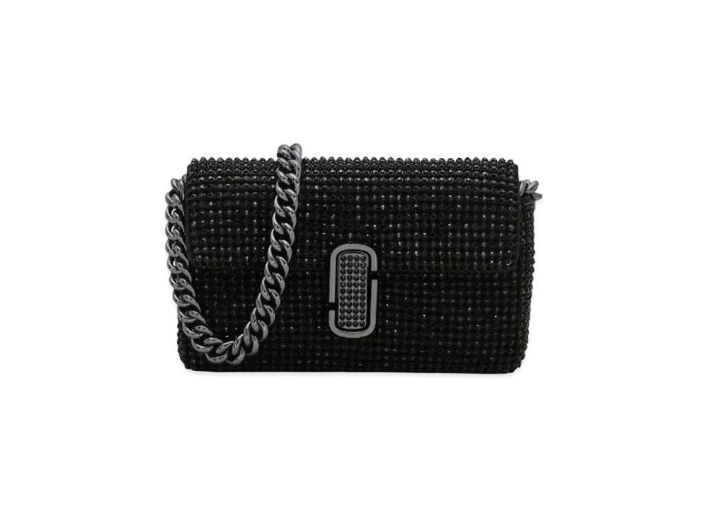 Marc Jacobs The Rhinestone J Marc Mini Shoulder Bag "Black"