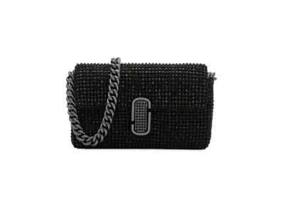 Marc Jacobs The Rhinestone J Marc Mini Shoulder Bag "Black"