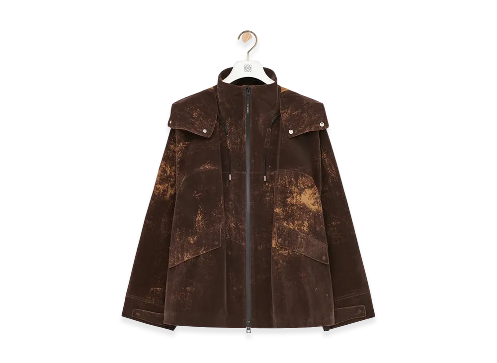 LOEWE x On Jacket (Flocked Technical Shell) "Chocolate Brown"