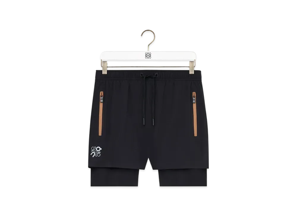 LOEWE x On Men's Performance Shorts in Technical Shell "Black"