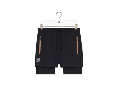 LOEWE x On Men's Performance Shorts in Technical Shell "Black"