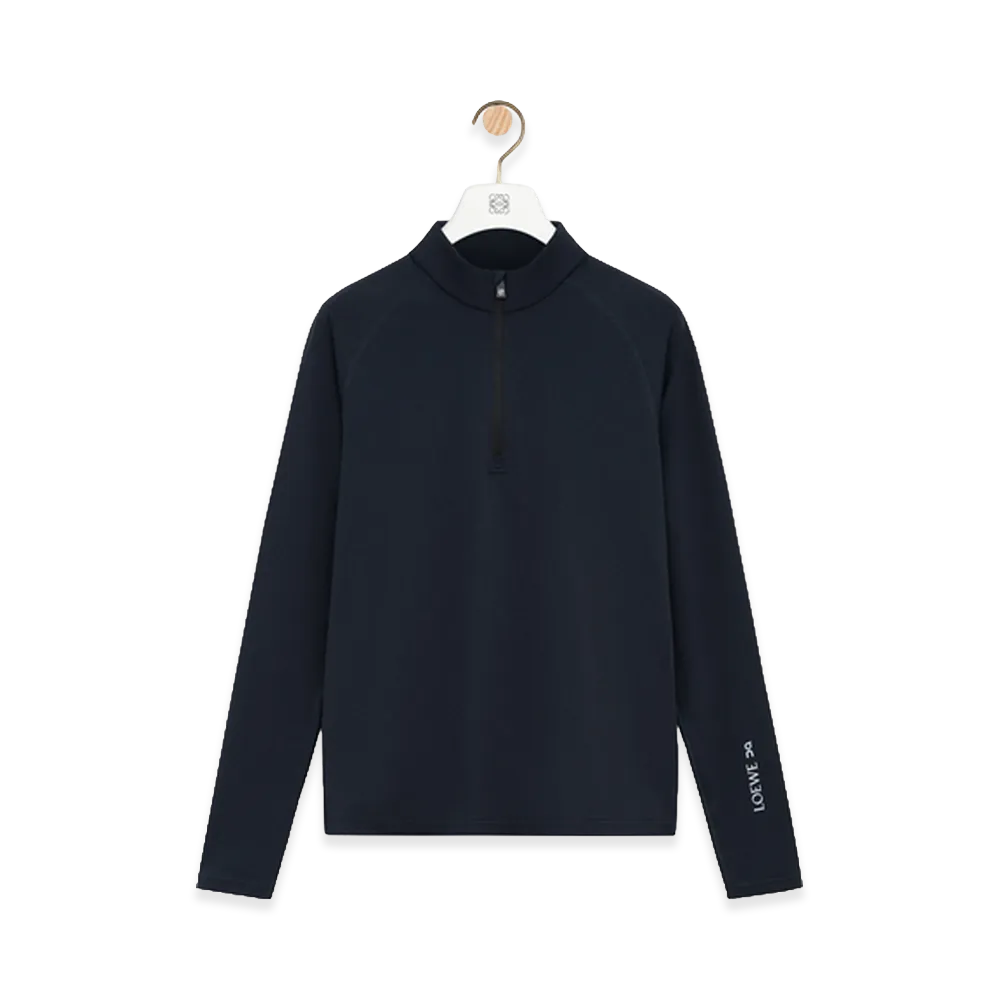 LOEWE x On Mock Neck Top (Technical Knit) "Black"