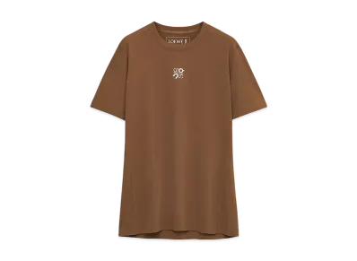 LOEWE x On Active T-Shirt in Technical Jersey "Toffee"